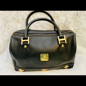 MCM black satchel